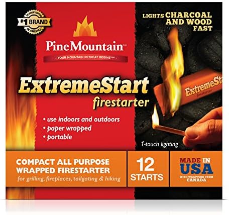 Pine Mountain Firestarters ExtremeStart, 12 Wrapped Fire Starters by Pine Mountain