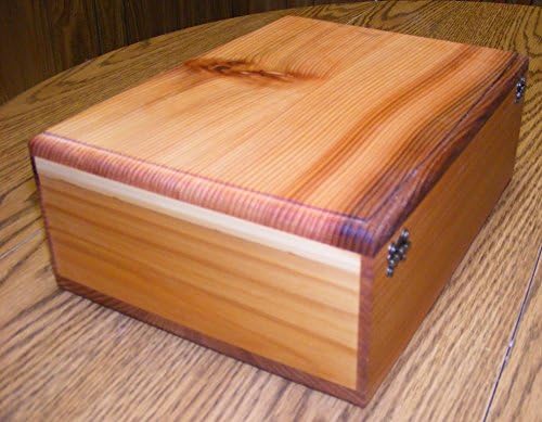 Steve's Gift Shoppe Large Cedar Keepsake and Treasure Storage Box - Size 14 x 7 x 6 Inches