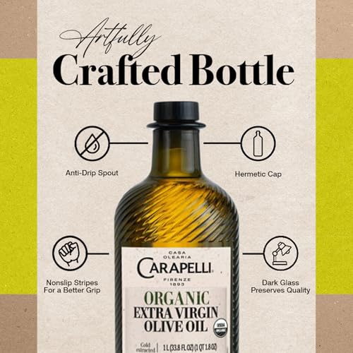 Carapelli Organic Extra Virgin Olive Oil, Cold Extracted, 16.9 fl oz
