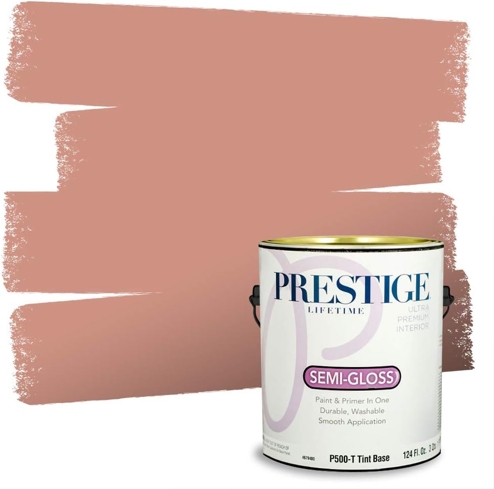 PRESTIGE Paints Exterior Paint and Primer In One, 1-Gallon, Satin, Comparable Match of Sherwin Williams* Grandeur Plum*