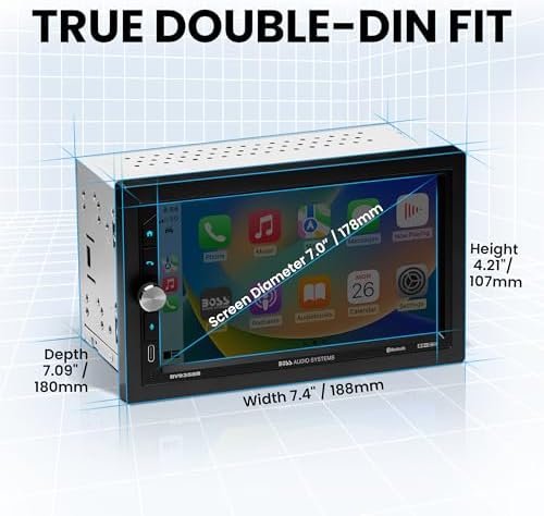 BOSS Audio Systems BV9364B Car Stereo, Hands-Free Calling, Double DIN