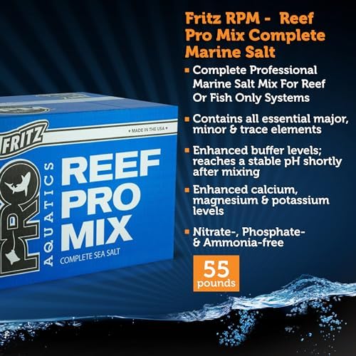 Fritz Aquatics 80251 4 Pack Reef Pro Mix Complete Marine Salt, 50 Gallon