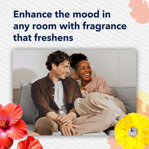 Glade PlugIns Refills Air Freshener Starter Kit, Hawaiian Breeze, Scented and Essential Oils for Home and Bathroom, 0.67 Fl Oz, 1 Warmer + 1 Refill