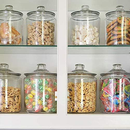 Maredash Glass Jars 64 oz,Candy Jar with Lid For Household 3 Pack