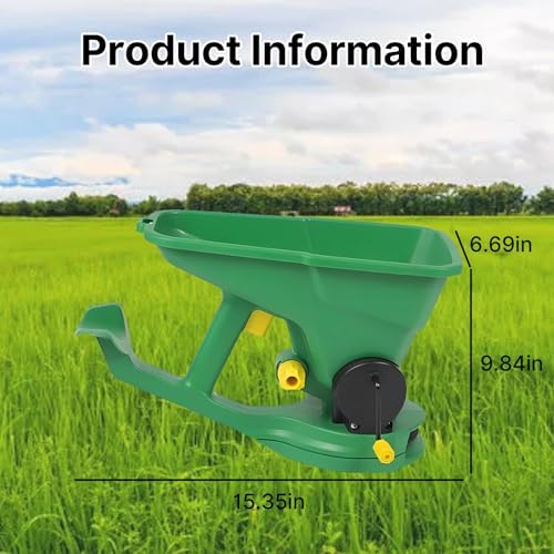 Grass Seed Spreader, Fertilizer Spreader, Handheld Power Spreader, 1.5L Hand Held Seed Spreader