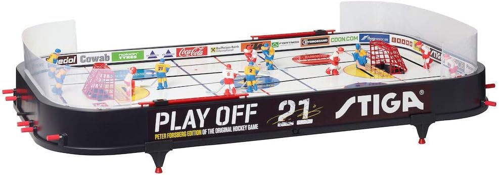Stiga Tabletop Ice Hockey Game Play Off 21 Sweden-Canada,Black/White,96 x 50 cm