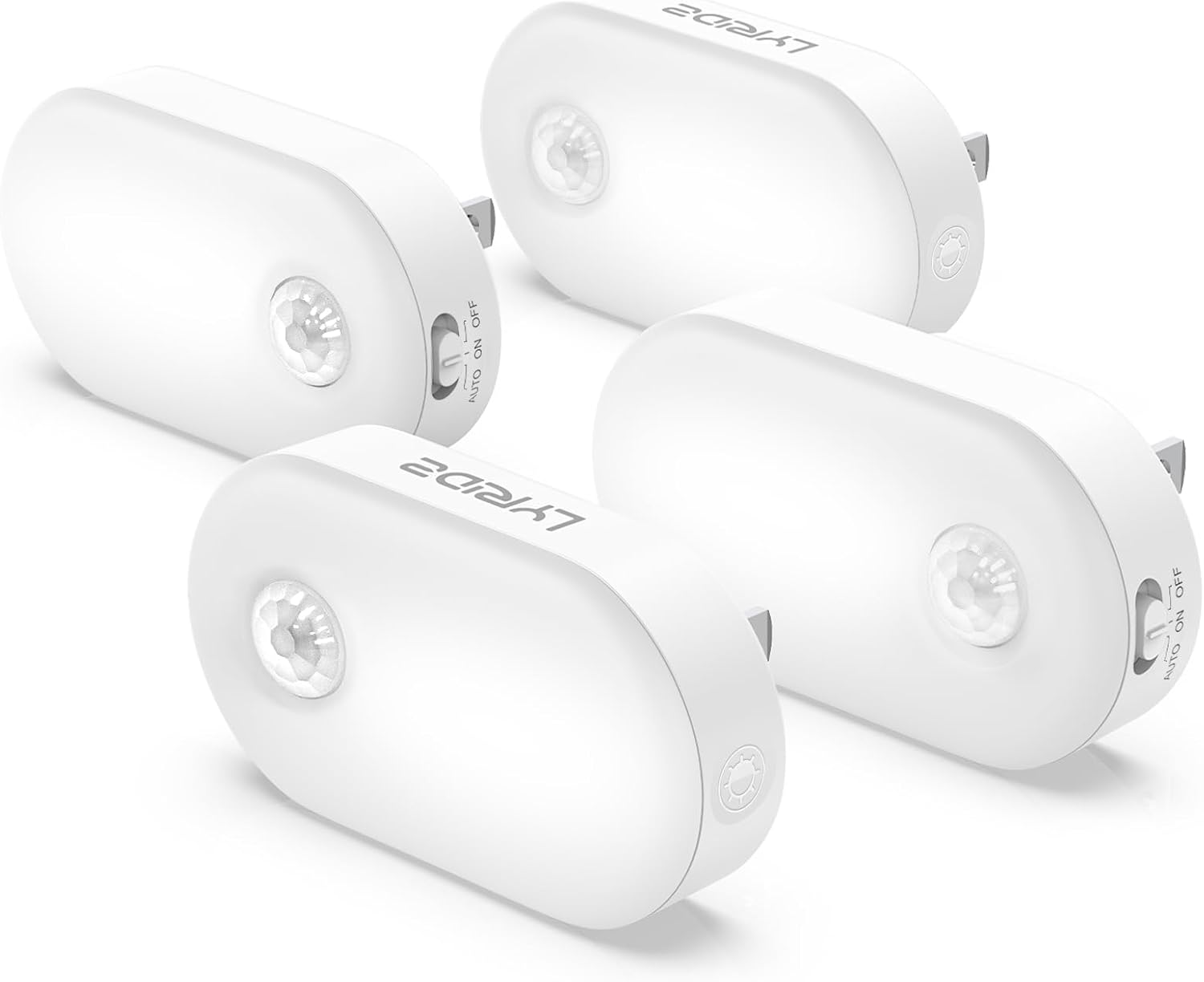 Lyridz 120 Lumens Ultra Bright Plug-in Motion Sensor Night Light, 6-Pack