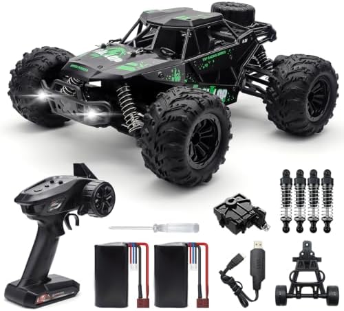 1:16 RC Cars for Adult,45km/h 4WD Off-Road Remote Control Car All-Terrain Fast RC Truck with Two 1500mAh Batteries