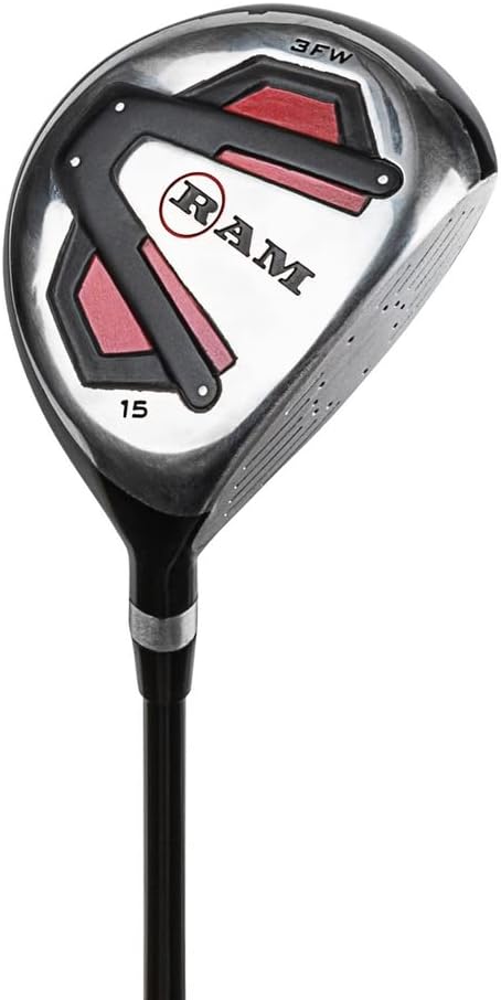 RAM Golf Accubar Golf Clubs Set - Graphite Shafted Woods and Stainless Steel Irons - Lefty