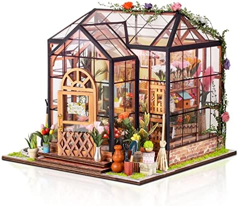 GuDoQi DIY Miniature Dollhouse Kit with Furniture, Tiny House kit 1:24 Scale, Need to Assemble Around 30 Hours
