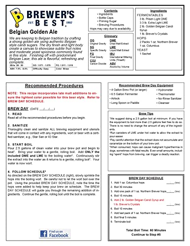 Belgian Golden Ale Beer Ingredient Kit