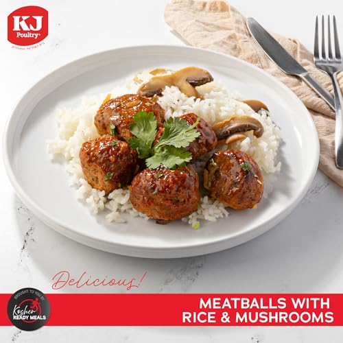 KJ Poultry Kosher Ready Meals - (6 Pack Divine Variety - Beef & Chicken) Prepared Entree Fully Cooked
