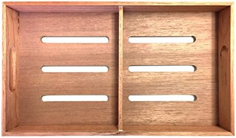 F.e.s.s. Fess Storage versatility Cedar Tray with Adjustable Divider