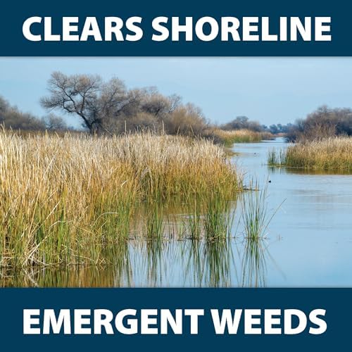 Airmax Shoreline Defense Emergent Weed Control Herbicide, 1 Quart | Concentrated glyphosate treatment controls phragmites, pond grass & cattails in aquatic shoreline areas