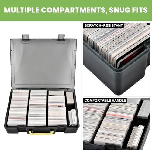ALKOO 2200+ Trading Card Storage Box for MTG/for CAH, for Sports/Game Cards