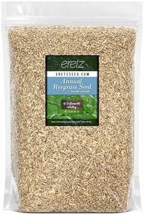 Annual RyeGrass Seed by Eretz - Willamette Valley, Oregon Grown. No fillers, No Weed or Other Crop Seeds (3lb)