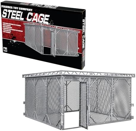 Figures Toy Company Steel Cage Playset Wrestling Rings