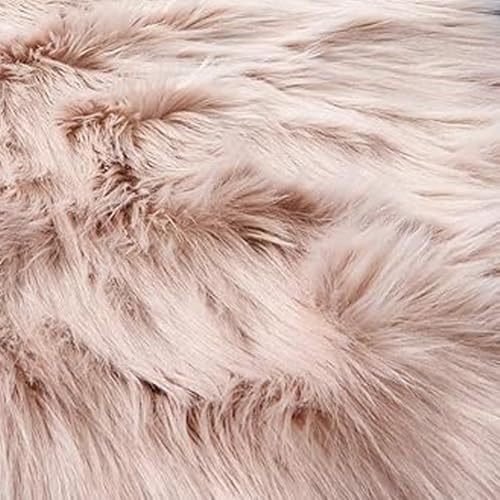 EasyJoy Ultra Soft Fluffy Shaggy Area Rug Faux Fur Rug Chair Cover Seat Pad Fuzzy Area Rug for Bedroom Floor Sofa Living Room (2 x 6 ft Sheepskin