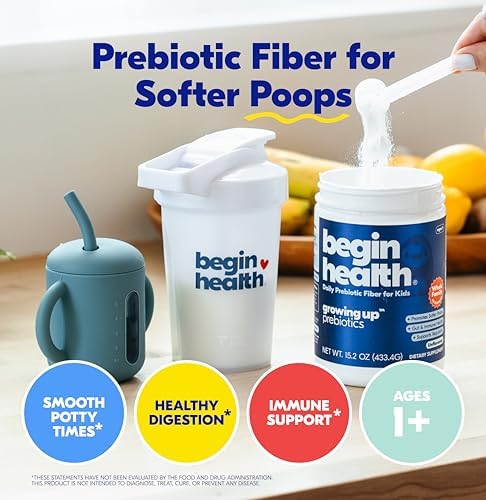 Begin Health Beginbaby® Prebiotics and Probiotics for Infants 0-12 Months | Baby Formula Prebiotic + Probiotic Powder with 2'-FL HMO's & B. Infantis for Optimal Digestion | 28-Packs - Unflavored