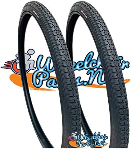 24 X 1 3/8" (37-540m) Pneumatic TIRE, Black Non-Marking. Price is for a Set of 2 Tires