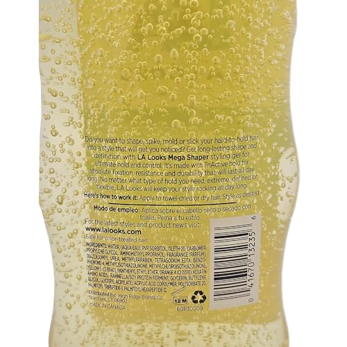L.A. Looks L.A. Looks Mega Hold Styling Gel, 20 oz (Pack of 3)