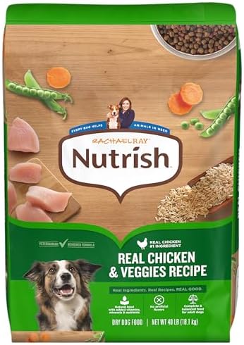 Nutrish Dry Dog Food, Real Chicken & Veggies, 28 lb. Bag (Rachael Ray)