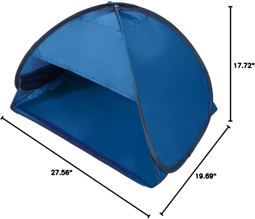 Beach Sun Shelter, Instant Sun Protection Canopy with Zippered, Beach Lounge Chair Boat