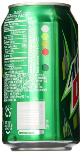 Pepsico Caffeine Free Mountain Dew, Diet, 10 lbs