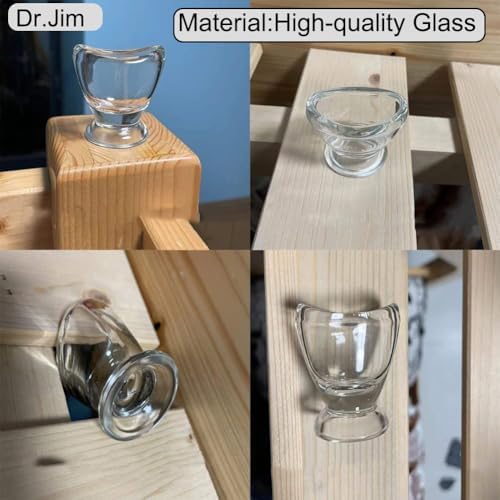 Dr.Jim Glass Eye Wash Cup for Eye Rinse,Cleansing with Storage Container