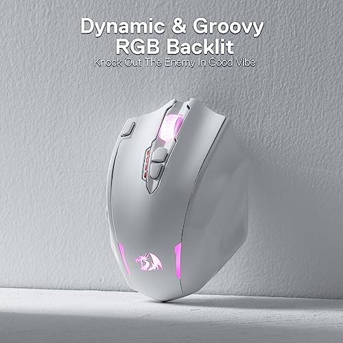 Redragon M908 Wired MMO RGB Gaming Mouse 12400 DPI Remapping Keys | Stable Lag-Free Connection, Redefine Keybinding Macro, Vibing Backlight, Ergonomic Grip Body Comfort