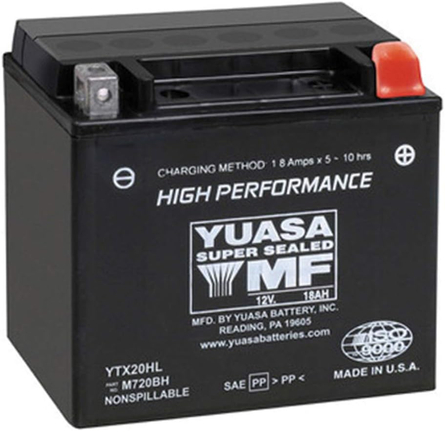 Yuasa YUAM720BH YTX20HL Factory Activated H Series AGM Battery