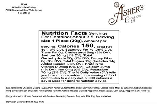 Asher's Chocolates, Gourmet Chocolate Covered Almond Bark, Sweet and Salty Candy with Almonds, Small Batches of Kosher Chocolate, Family Owned Since 1892 (1 Pound, Dark Chocolate)