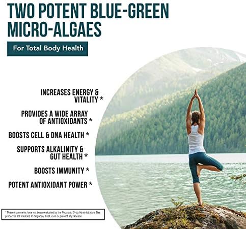 Organic Spirulina & Chlorella Tablets – 4 Organic Certifications, Raw