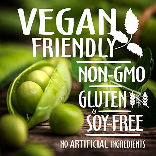 Pea Protein Powder, Vegan Chocolate Flavor, 100% Plant Based, No Artificial Sweeteners, Non GMO, Gluten Free & Soy Free, 2.11 LB