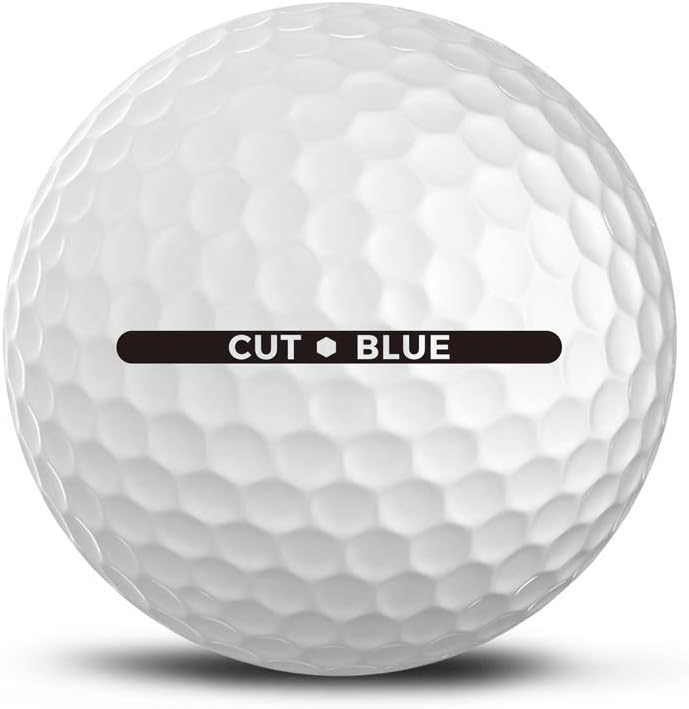 Cut Blue Golf Balls, 4 Piece Urethane (One Dozen)