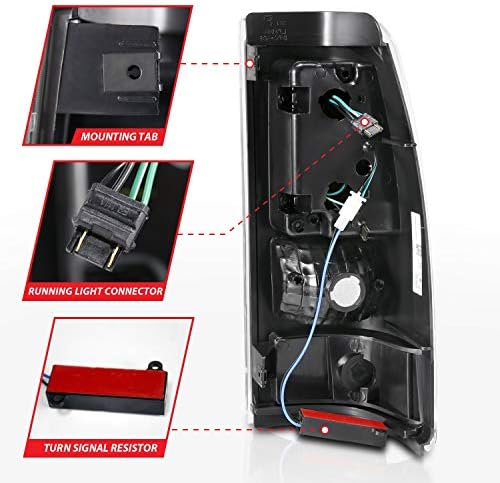 ANZO USA 311333 Taillamps Fits Chevrolet Silverado 1500
