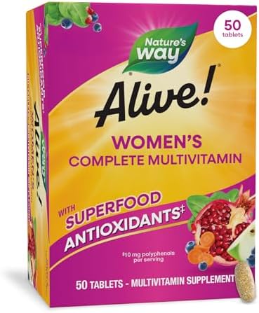 Nature's Way Alive! Complete Multivitamin for Women, Daily Vitamin, 50 ct