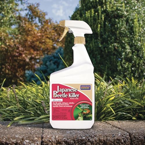 Bonide Japanese Beetle Killer Ready-to-Use Spray, 32 oz | Indoor Outdoor Insecticide, Residential Use, Kills by Contact