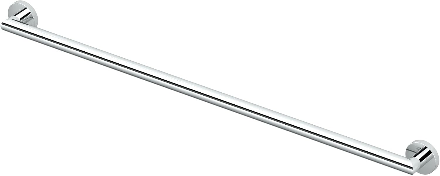 Gatco 970 Glam Shower Grab Bar, 12 Inch, ADA Compliant Stainless Steel, Satin Nickel, Wall Mounted Bathroom Handrail