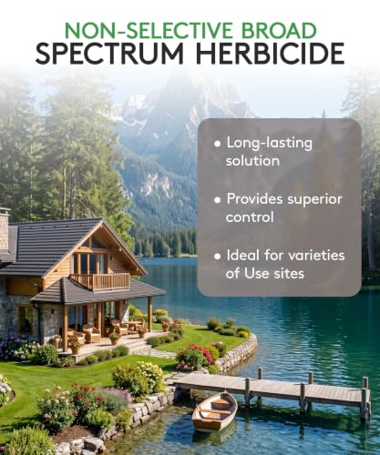 Alligare Ecomazapyr 2 SL Herbicide - Broad-Spectrum Brush & Weed Killer for Aquatic & Terrestrial Areas - Grass and Weed Killer for Trees, Brush, Emergent Aquatic Vegetation - 27.8% Imazapyr, 1 Quart