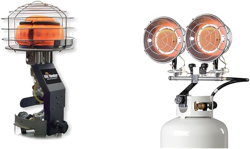 Mr. Heater Original 540-Degree 45, 000 BTU Tank Top Radiant Propane Heater | 30, 000, Constructed with an adjustable 360 degree burner