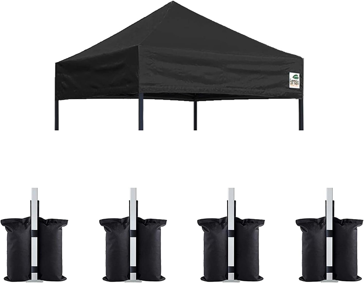 Eurmax USA 10x10 Pop Up Canopy Replacement Top,Universal Instant Canopy Cover ONLY,Heavy Duty UPF 50+ UV Protection,Water & Wind Resistant Tarp,30+ Colors Available,Bonus 4 Sand Bags (White)