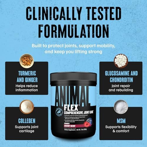 Animal Flex - Glucosamine Chondroitin Joint Supplement for Women and Men Discomfort with Turmeric, MSM, Boswellia for Cartilage, Joint Health, Muscles, Back, Knees, Shoulder, and Hip, 44 Packs