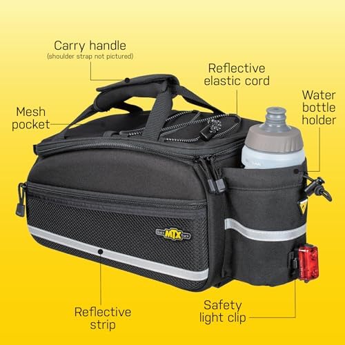 Topeak MTX TrunkBag - Rear Bicycle Bag - Spacious Storage and Easy Mounting