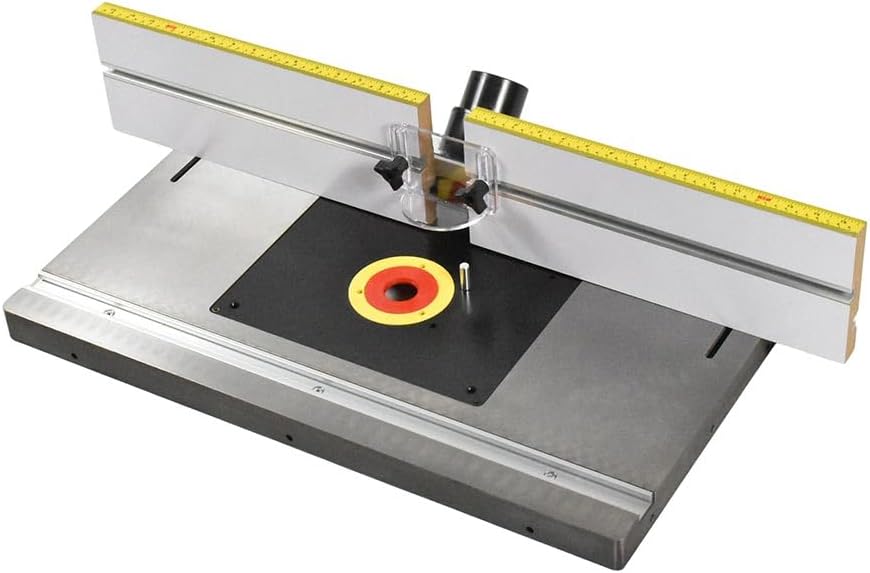 9630 MLCS Cast Iron Router Table Extension - Phenolic Plate & Fence