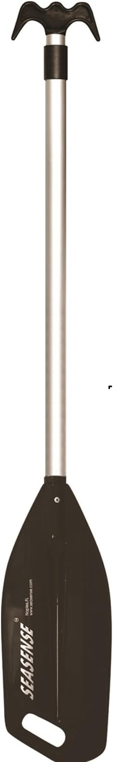 SeaSense 48" to 72" Telescopic Paddle and Hook, Black