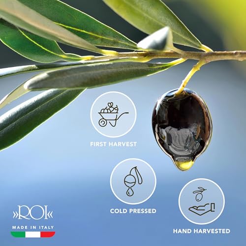 ROI Extra Virgin Olive Oil from Italy - Cucina Ligurian, First Cold Pressed, Pure, Polyphenol Rich Italian EVOO - 34 fl oz (1 Liter)