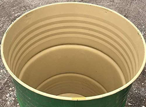One 55 Gallon Used/Reconditioned Steel Trash Barrel | Burn Drum | Utility Storage | Refuse Composting Barrel | Random Color