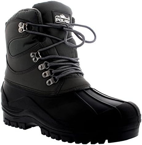 POLAR Mens Snow Waterproof Duck Hiking Bean Hiker Walking Short Ankle Boots