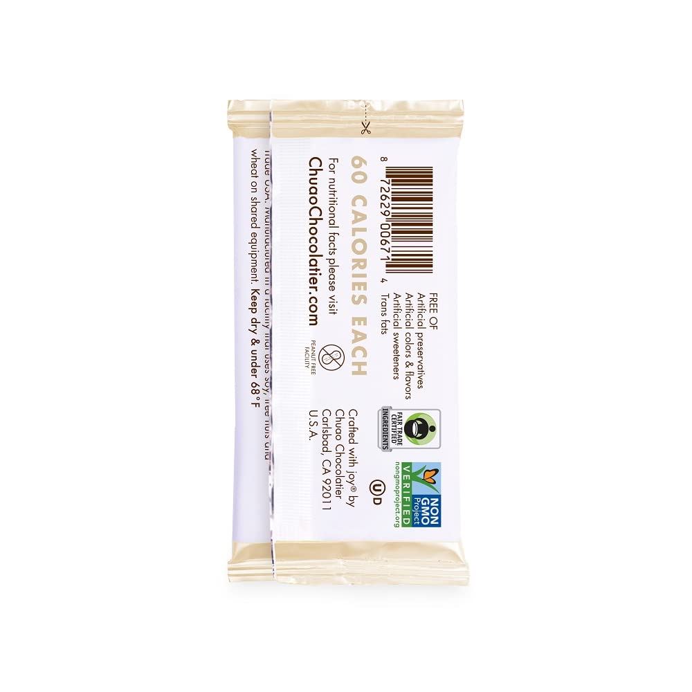 Chuao Chocolatier Salted Chocolate Crunch Dark Chocolate Mini Gourmet Chocolate Bar, 24-Ct. (0.39 oz. each)